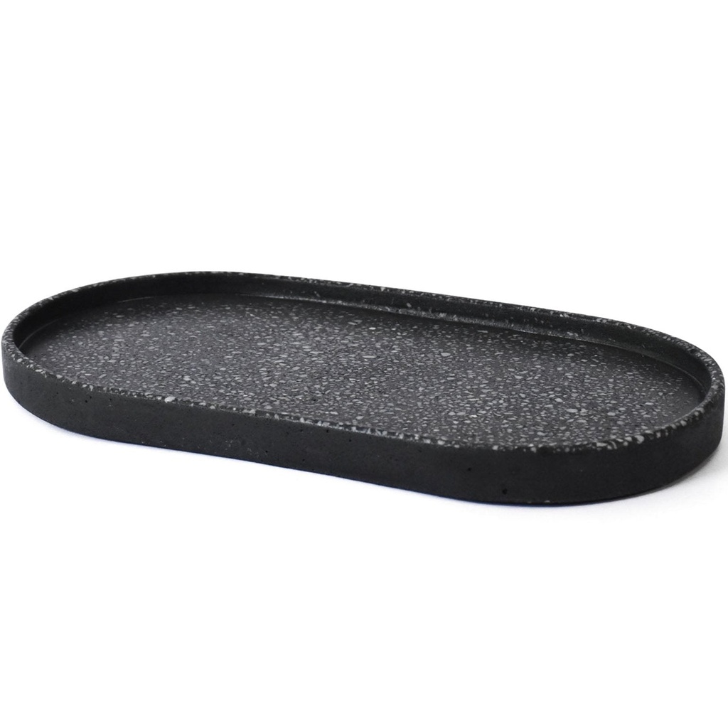 Azafate Ovalado Concreto Gris