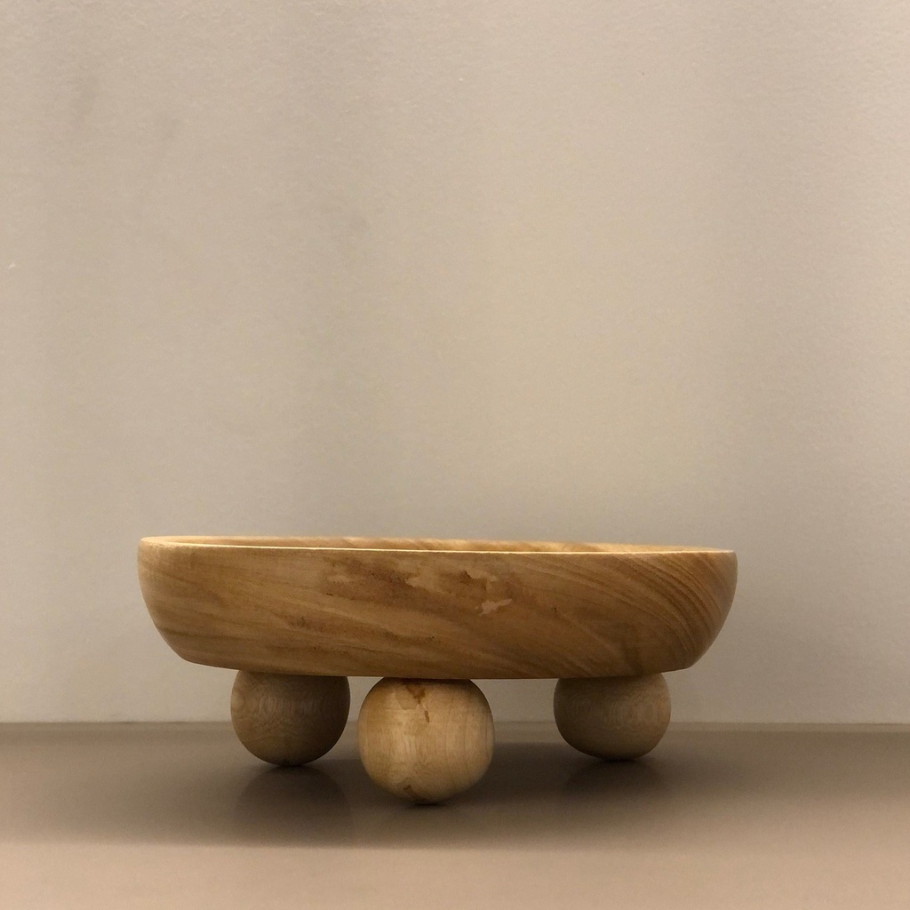 Plato patas 3 esferas cosmo pequeño