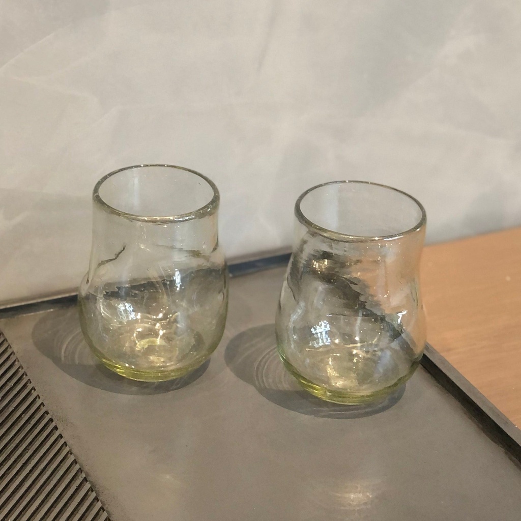 Vaso apachado liso transparente