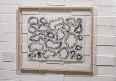 Obra de Arte - Pintura en papel " Organismos " Barbara Castañeda