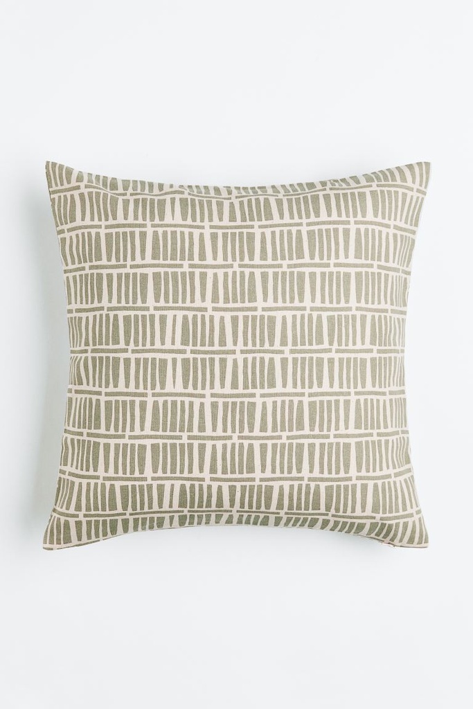 Cojín Patrón Líneas verdes
