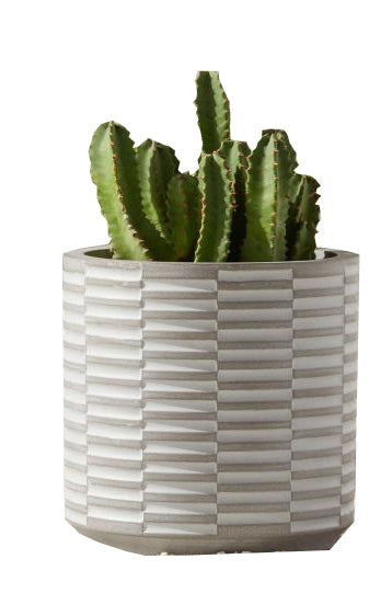 Maceta textura lineas