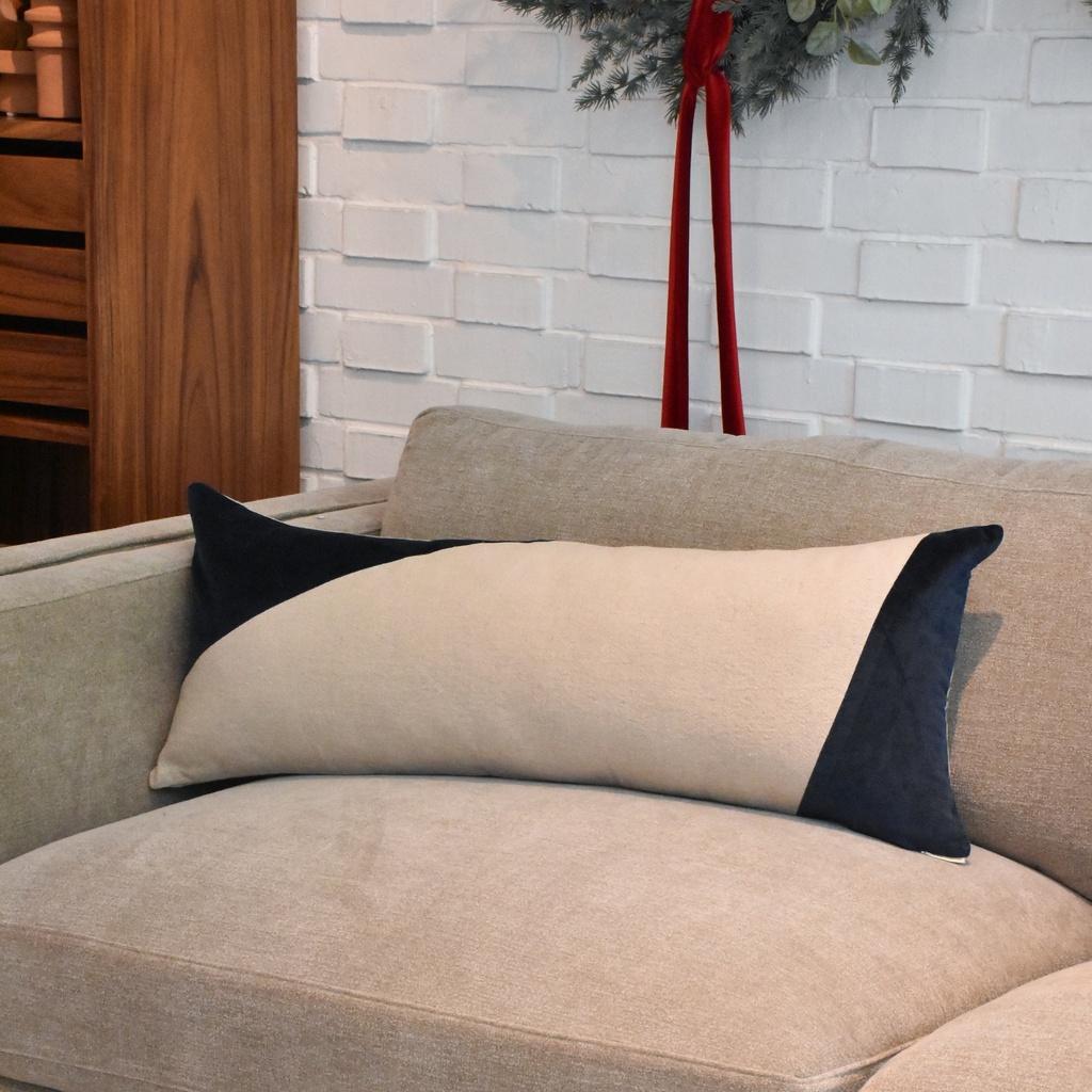 Cojín Volcanes azul