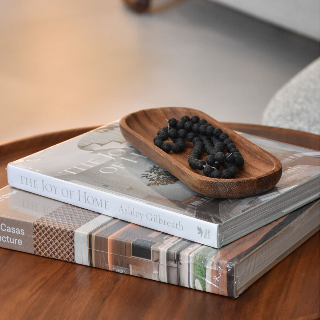 Azafate rectangular de madera