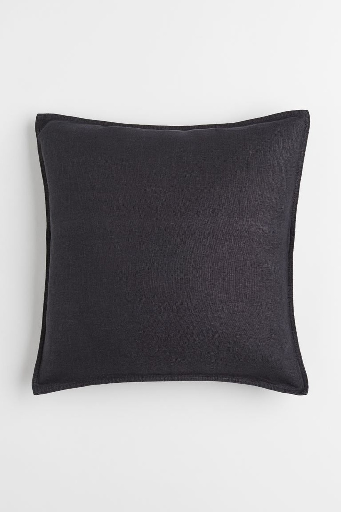 Cojín Lino negro