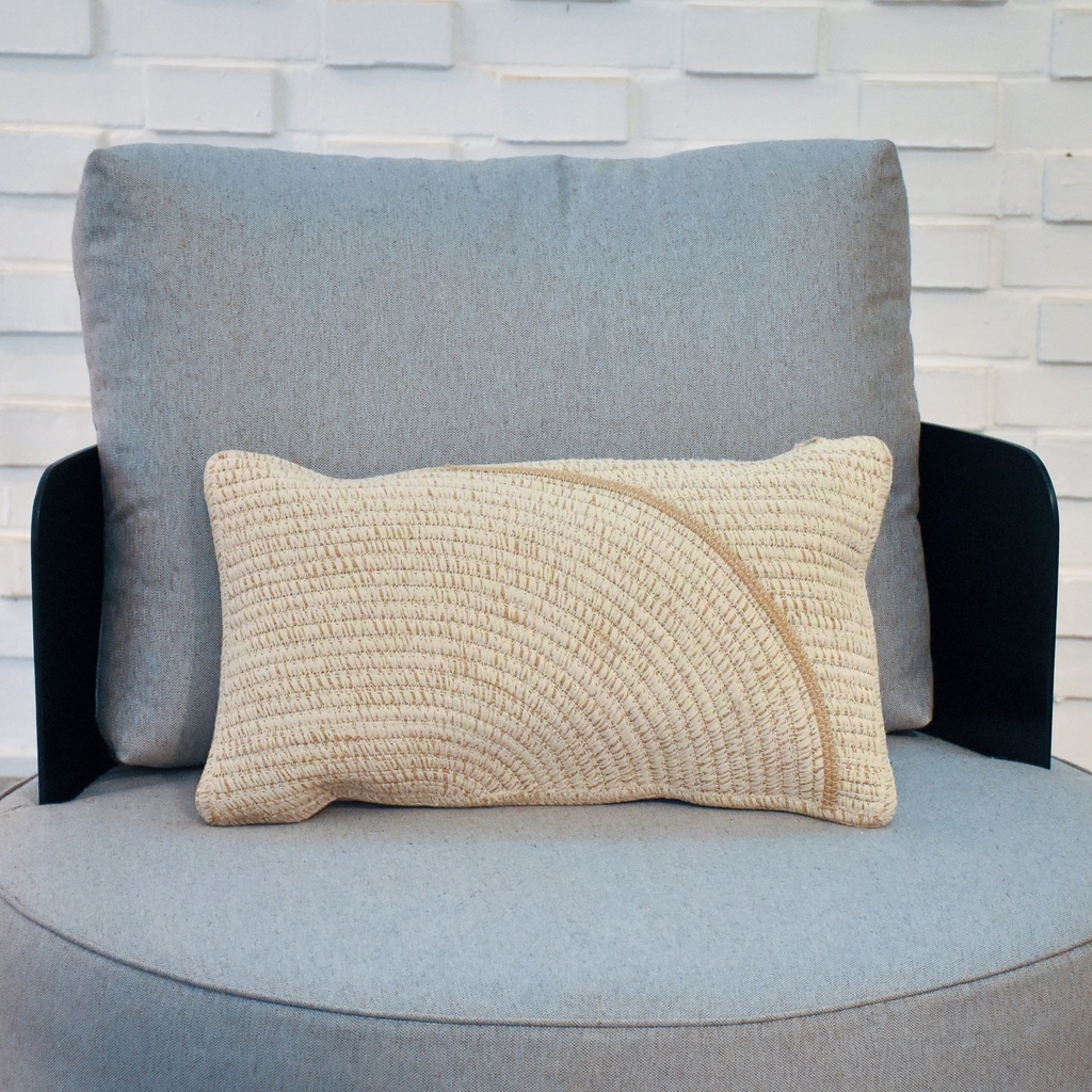 Cojín Tejido Riñonera Terracota