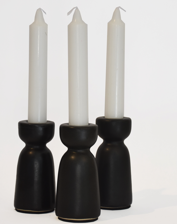 Candeleros Negros Ceramica