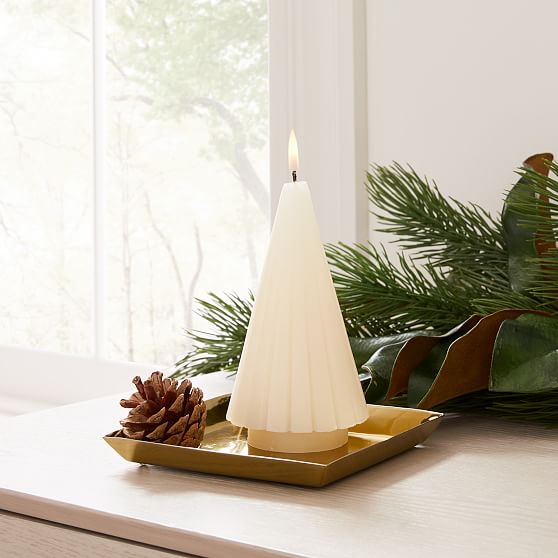 Candela en forma de Árbol color blanco