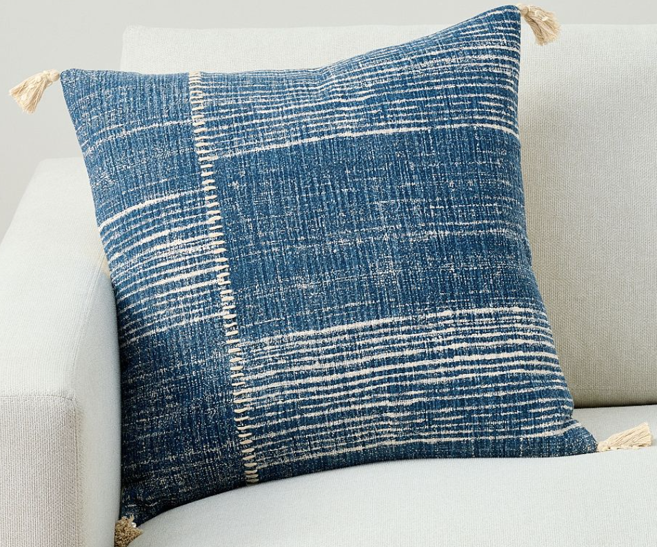 Cojín Rayas Bryer Indigo