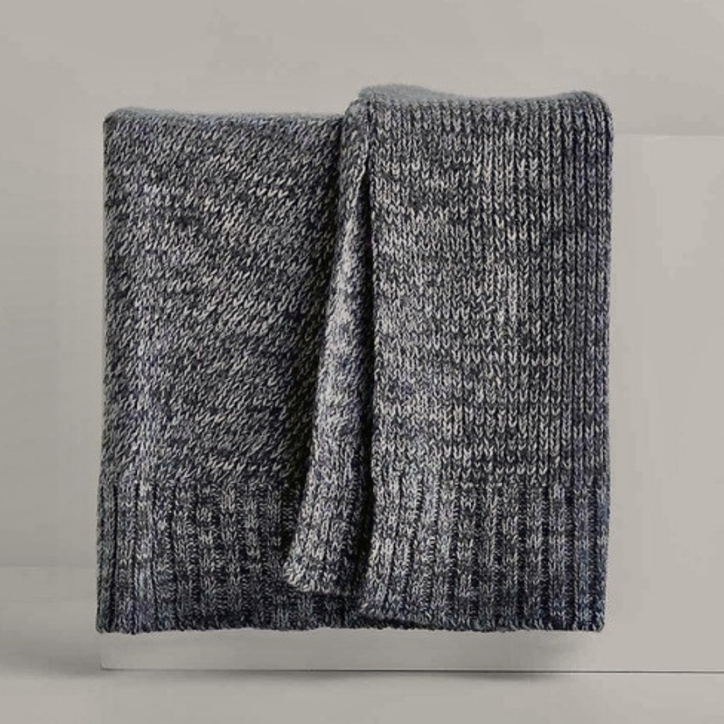 Throw Tejido Grueso Gris