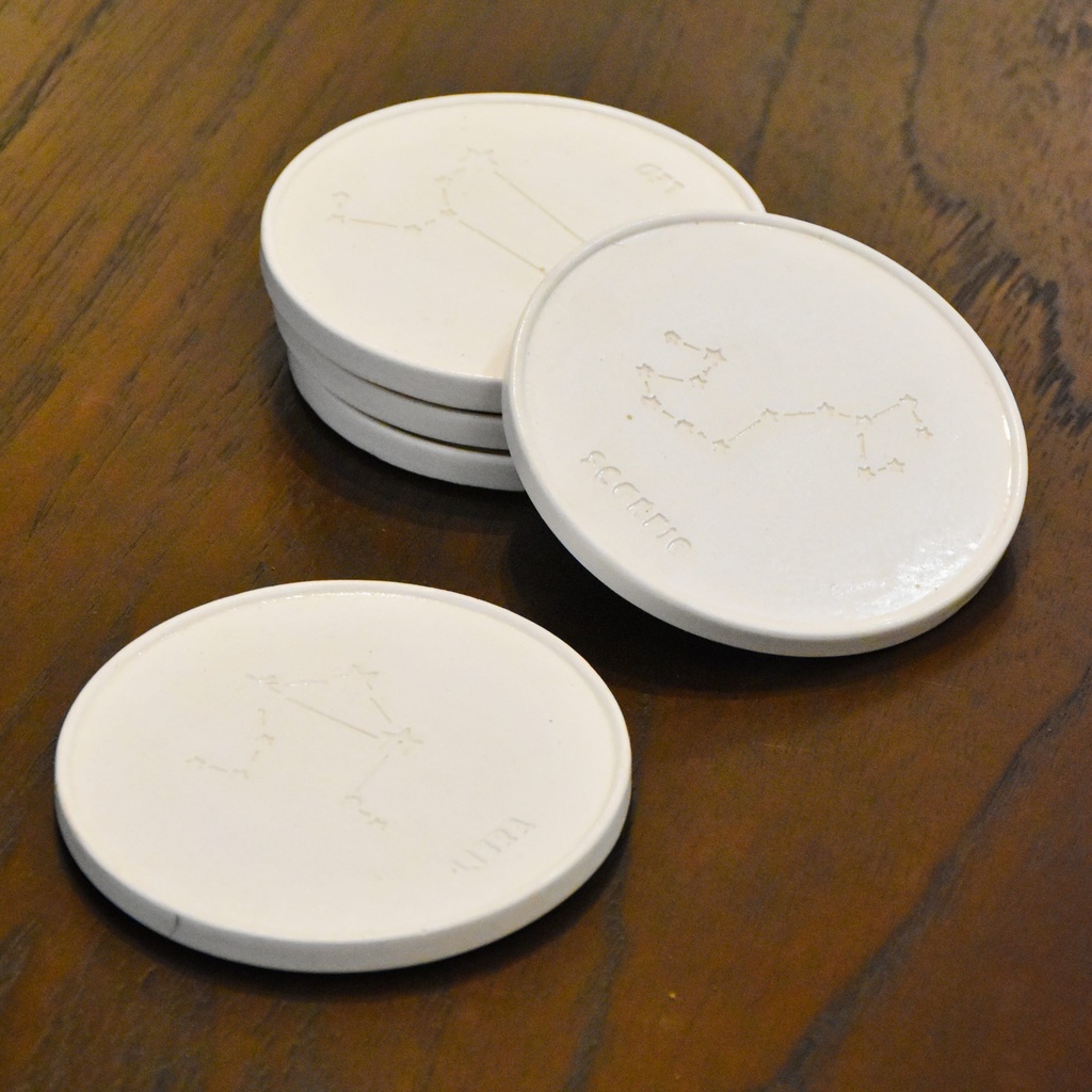 Portavasos Zodiacal Blancos