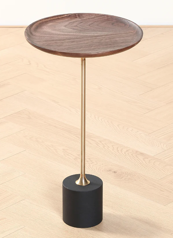 Mesa de Madera Base negra