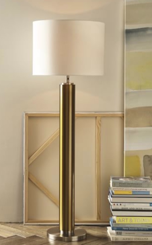 Lampara Dorada de Pie