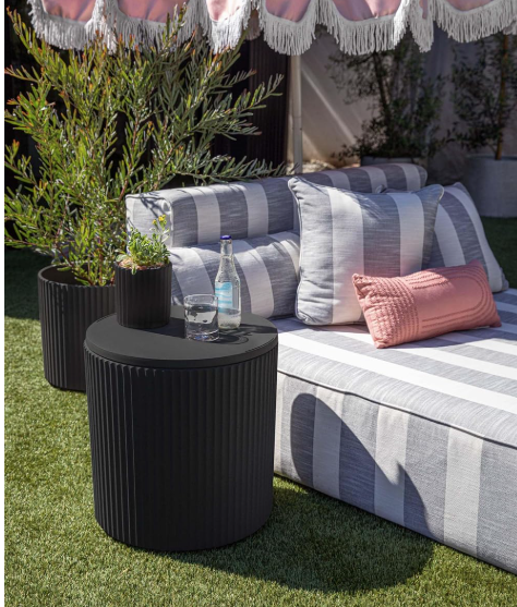 Side Table Ranurada 2 en 1