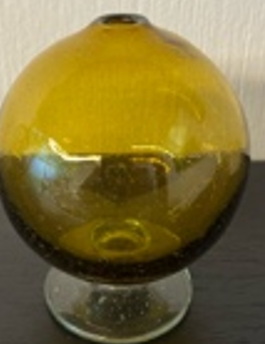 Florero Peqeño o Difusor de aceite con esfera ámbar