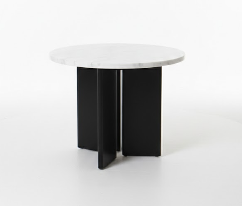 Mesa Tripode top marmol soto 80cm 