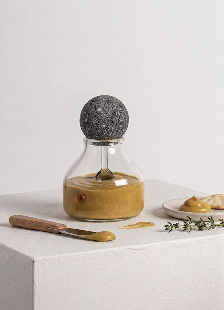 Contenedor de Vidrio para Mostaza