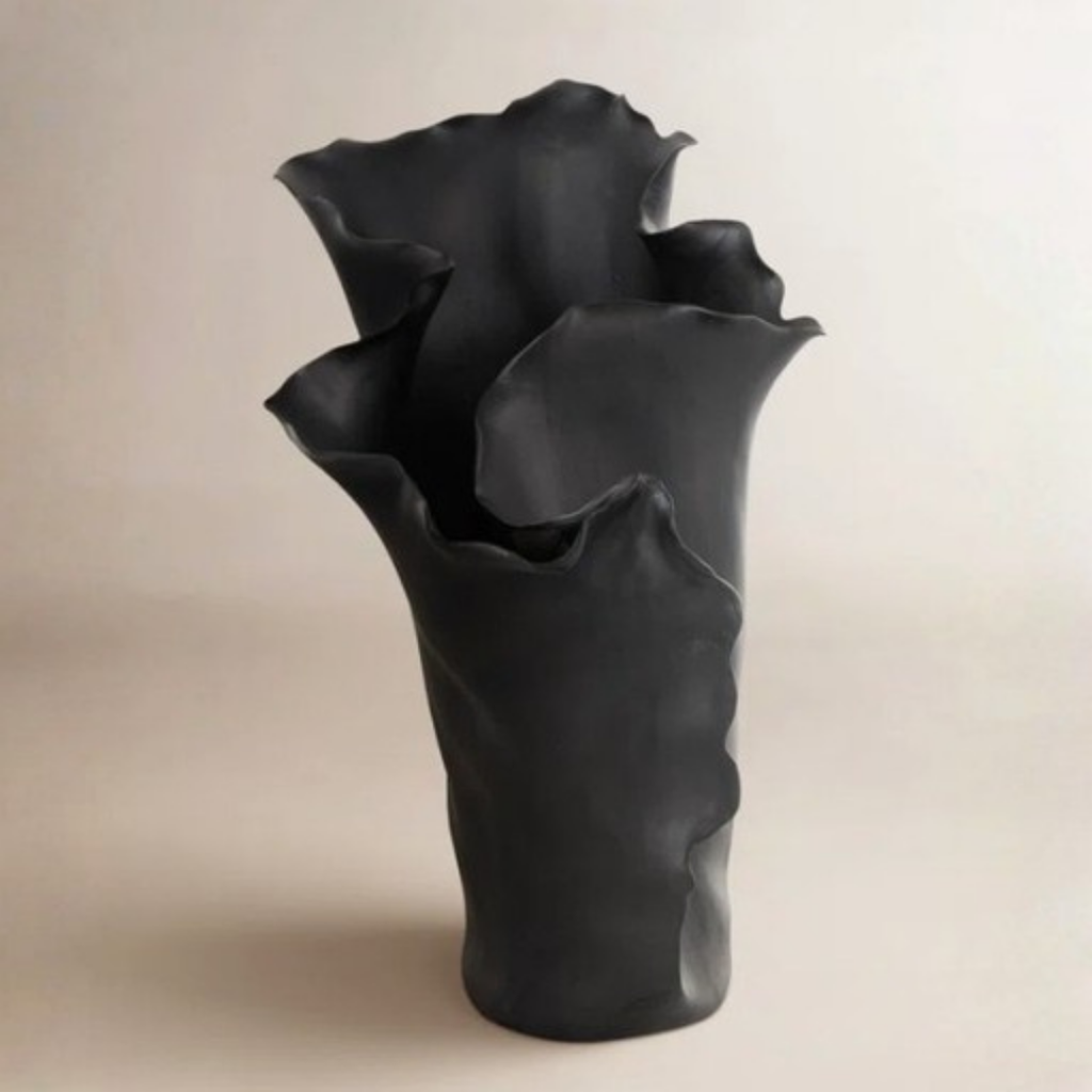 Florero Bia Negro Alto