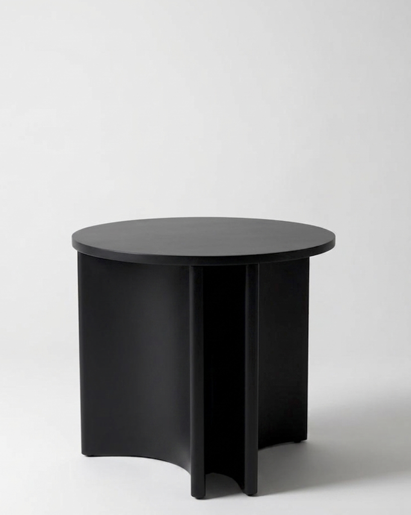 Mesa Tripode de 75 cms con Top Negro Marquina