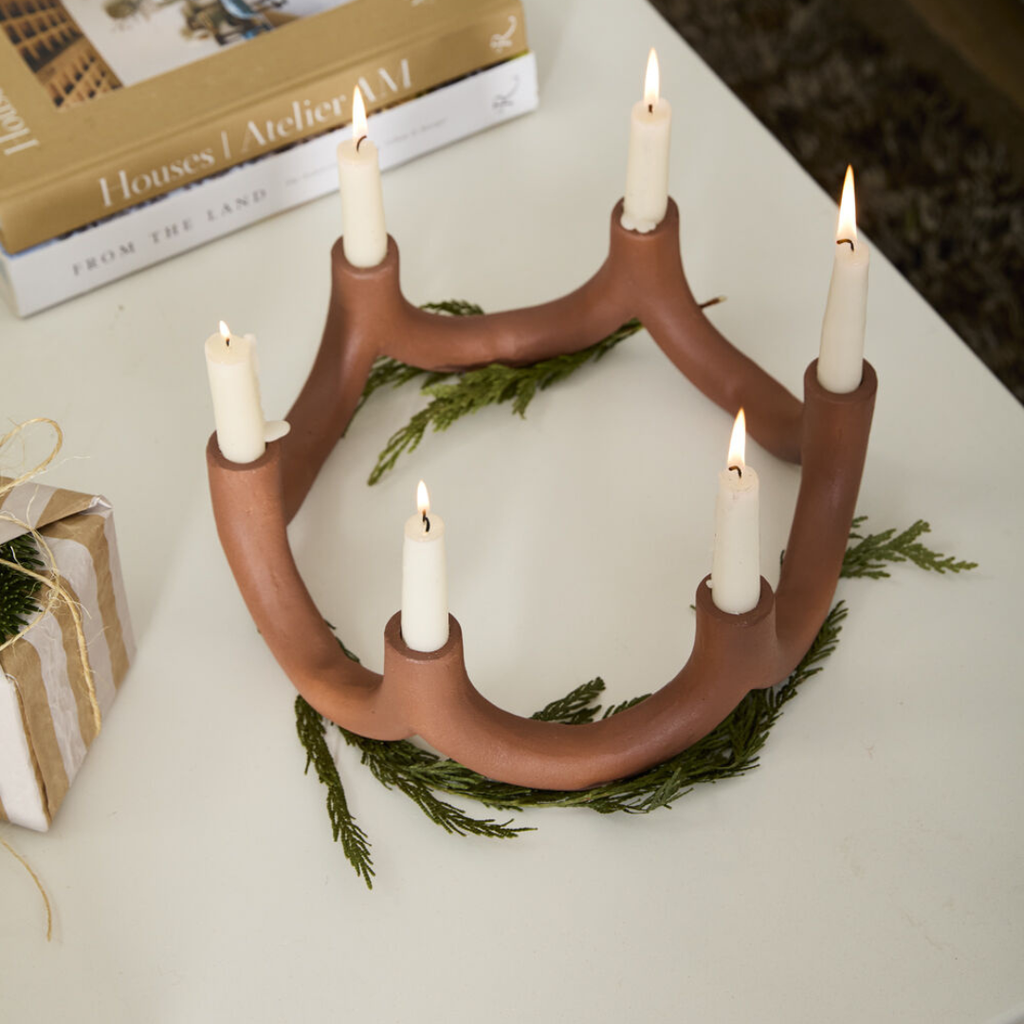 Candelabro Ramificado Terracota