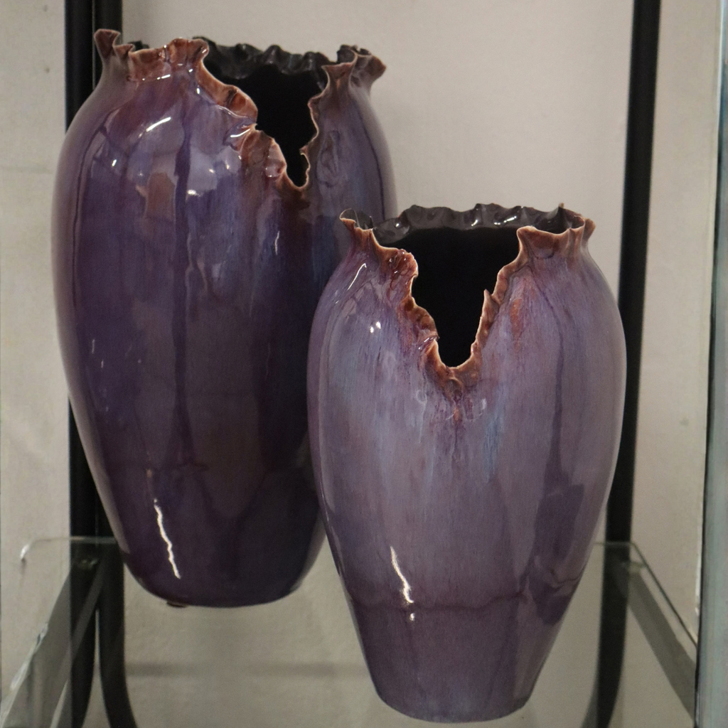 Florero Ciruela Bajo