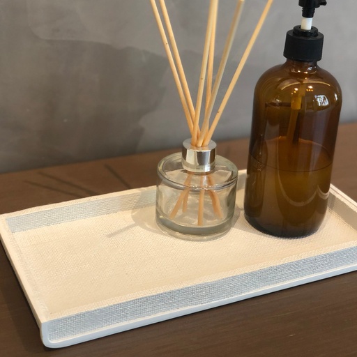 [AB0001] Bandeja blanca con textura