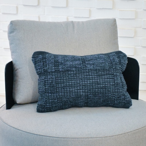 Cojín Lana Azul Riñonera