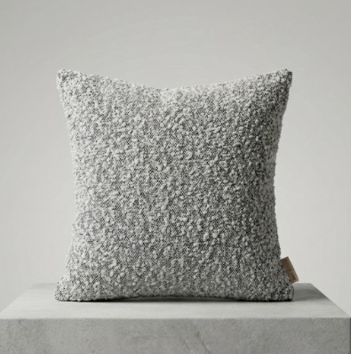 Cojín Gris Boucle