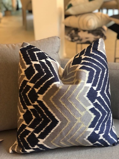 Cojín Montañas Azul y Gris