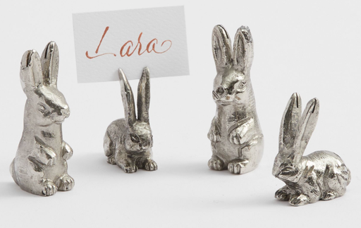 Porta Tarjetas de Mesa (Set de 4 Conejos)