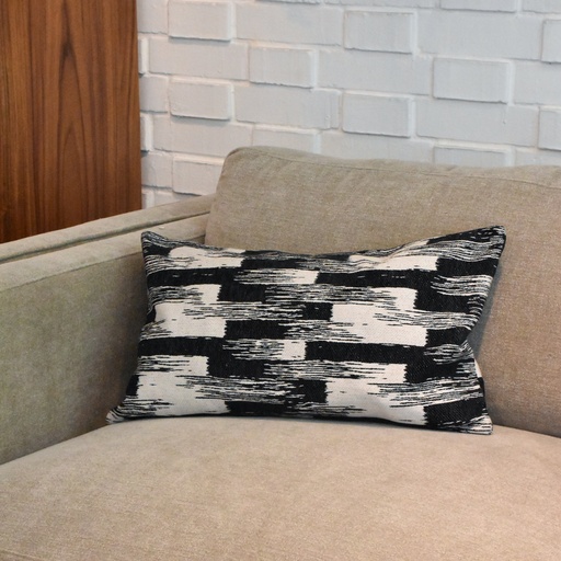 Riñonera Blanco y  Negro Rayado