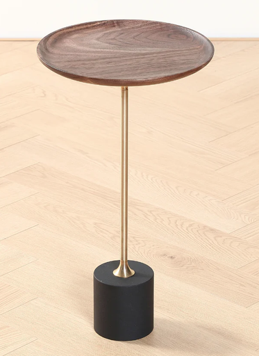 Mesa de Madera Base negra
