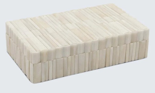 Caja Decorativa con Patron de Marfil Hecha a Mano