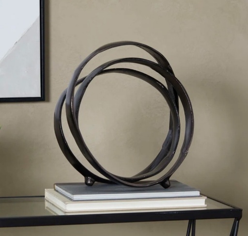 Areeg Black Aluminum Metal 