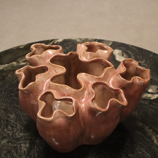Florero Ondulado Coral